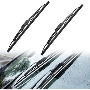 Pair of Front Windshield Wiper Blades Compatible with 1987-2006 Jeep Wrangler YJ TJ, 2 Pcs Wiper Blade Set Replaces 83505425 19712.01 in Kuwait