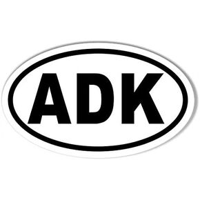 ADK Oval Bumper Sticker in Saudi Arabia