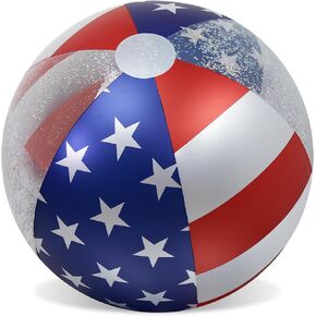 POZA Inflatable Beach Balls - Elegant Glitter Confetti Premium Floaters, Heavy Duty Vinyl Floatation Pool Toys for Pool Beach Party, UV Resistant Pool Décor in Saudi Arabia