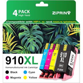 ZIPRINT 910XL Ink Cartridges Replacement for HP 910 Ink HP 910XL Ink Cartridges Combo Pack Compatible with OfficeJet 8025e Ink Cartridges 8015e Printer Ink 8028e 8020e 8025 in Saudi Arabia
