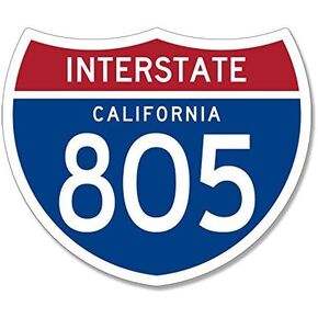 Magnet Interstate 805 Sign Shaped Magnetic Sticker (California Freeway) in Kuwait