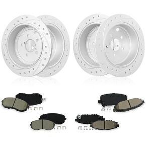 مكابح ودوارات Betthand مناسبة لـ 09-10 Subaru Forester، 08-10 Impreza، 10-12 Outback Legacy، 2.5L H4، 11.5 بوصة + 11.26 بوصة دوارات هندسية ومنصات سيراميك، فتحات تهوية ومشقوقة: 980360+980634، 31407+31509 in Kuwait