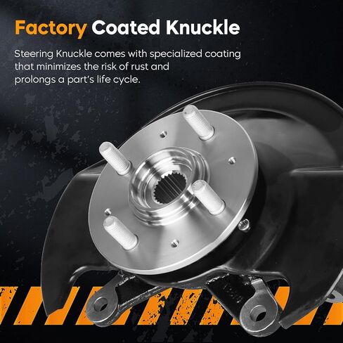 مجموعة محور تحمل عجلة القيادة الأمامية اليمنى لسيارة Honda Civic L4 1.7L 2001-2002 يستبدل #698-478 698478 51210S5AJ10 45255S01A00، جانب الركاب in Kuwait