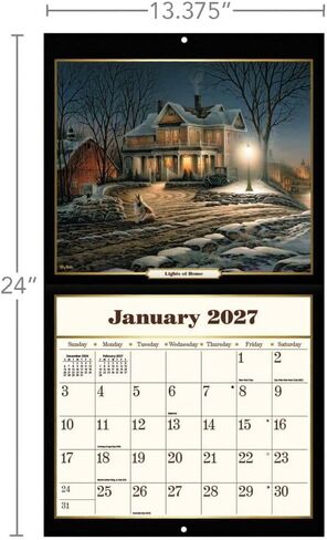 Terry Redlin 2027 Wall Calendar by Terry Redlin in Kuwait