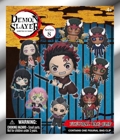 Demon Slayer Series 8 – 5" Collectible Bag Clip – Blind Bag (ONE Random Figure) – Anime Character Keychain/Backpack Accessory | Official Licensed Merchandise in Saudi Arabia