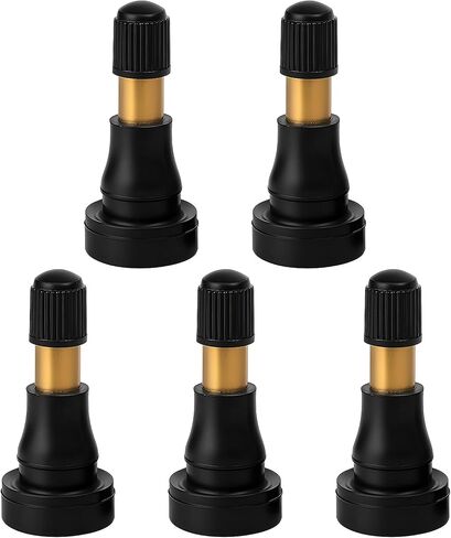 5PCS TR600HP High Pressure Car Tire Valve Stem, Snap-in Tubeless Brass Rubber Vehicle Tire Valves, Suitable for 0.453" Rim Hole and Most Larger or Heavy Duty Vehicles in Kuwait