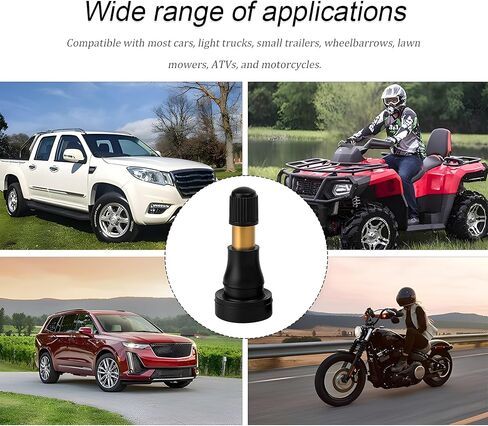 5PCS TR600HP High Pressure Car Tire Valve Stem, Snap-in Tubeless Brass Rubber Vehicle Tire Valves, Suitable for 0.453" Rim Hole and Most Larger or Heavy Duty Vehicles in Kuwait