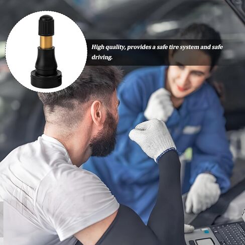 5PCS TR600HP High Pressure Car Tire Valve Stem, Snap-in Tubeless Brass Rubber Vehicle Tire Valves, Suitable for 0.453" Rim Hole and Most Larger or Heavy Duty Vehicles in Kuwait
