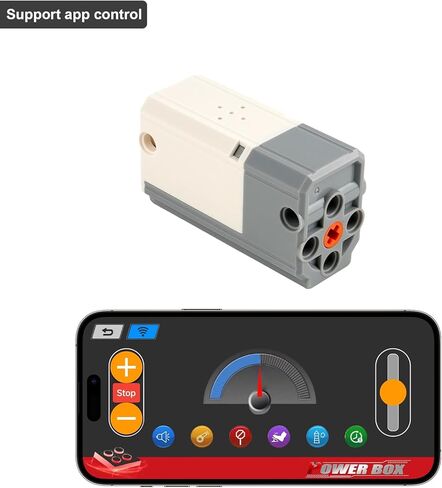 Rechargeable M Motor 8883 Power Functions with Bluetooth APP Control, Lithium Battery Motor for Block Car & Train DIY Builds and STEM Projects, 2 Pack in Kuwait