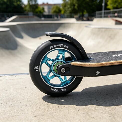 B BREAKFREE 2 Pack 100mm Scooter Wheels,85A Replacement Scooter Wheel with ABEC-9 Bearings Installed for Scooter Wheels for Scooters with 100mm Wheels (Purple) in Saudi Arabia