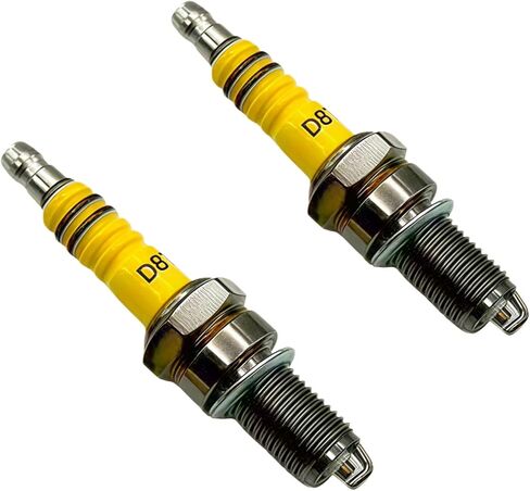 Racing 6 pin AC CDI Box + Ignition Coil + 2*D8TC Spark Plug for CG 125cc 150cc Scooter ATV Go Kart Moped Quad Pit Dirt Bike (Black) in Saudi Arabia