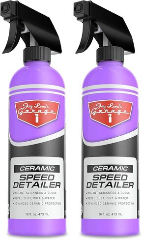 Jay Leno’s Garage Ceramic Speed Detailer Spray Quick Car Detailer for Cars Trucks Motorcycles and Watercraft Enhances Gloss Slickness Hydrophobic Protection Boosts Ceramic Coatings (16 OZ (Pack of 2)) in Saudi Arabia