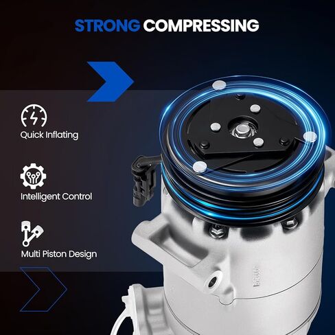 158275 Air Conditioning A/C Compressor with Clutch Compatible with Chevrolet Colorado 2017-2020, for Equinox 2018-2020, Compatible with GMC Canyon 2017-2020, for Terrain 2018-2020 in Kuwait