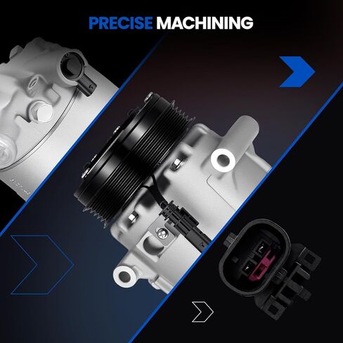 158275 Air Conditioning A/C Compressor with Clutch Compatible with Chevrolet Colorado 2017-2020, for Equinox 2018-2020, Compatible with GMC Canyon 2017-2020, for Terrain 2018-2020 in Kuwait