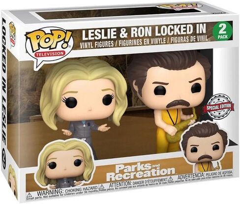 Funko POP! Parks and Recreation - 2pk Locked in Ron & Leslie Exclusive in Saudi Arabia