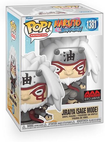 مقتنيات ملحمية Pop Anime: Naruto Shippuden - Jiraiya Sage Mode حصريًا من الفينيل معبأ مع واقي صندوق متوافق مع Funko in Kuwait