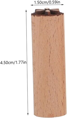IMIKEYA 5pcs Multi-Function Planner Stamp Natural Wood Flower Stamps for Crafting Boys and Girls Activities and Pottery Projects Creative Design for Lasting Fun in Kuwait