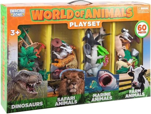 World Tech Toys Animal Figure Playset (60 Pieces) in Saudi Arabia