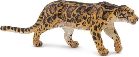 PAPO - Realistic Clouded Panther Figure - Ages 3+ - Wild Life Collection - Educational Play Wild Feline - Gift Idea Toy for Girls and Boys in Kuwait