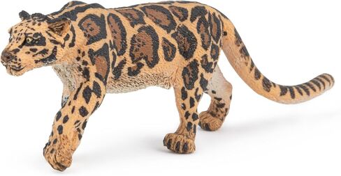PAPO - Realistic Clouded Panther Figure - Ages 3+ - Wild Life Collection - Educational Play Wild Feline - Gift Idea Toy for Girls and Boys in Kuwait