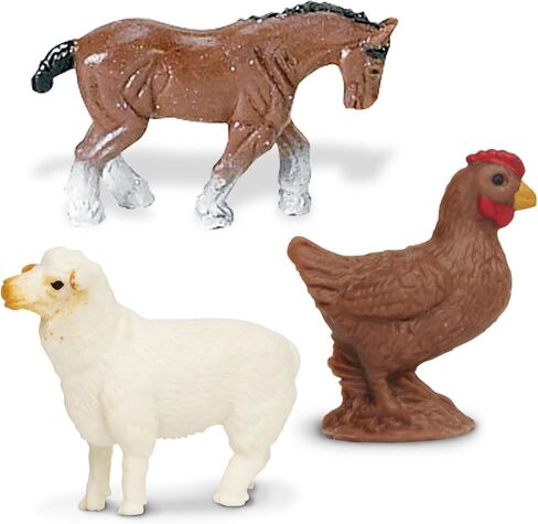 Safari Ltd. Farm Fun Pack - Mini Figures of Farm Animals - Educational Toy Set for Boys, Girls, and Kids Ages 5+ in Kuwait