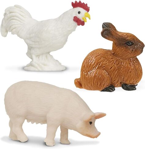 Safari Ltd. Farm Fun Pack - Mini Figures of Farm Animals - Educational Toy Set for Boys, Girls, and Kids Ages 5+ in Kuwait