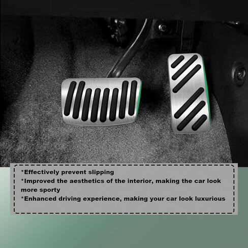 Brake Pedal Gas Accelerator Pedal Cover Compatible with Hyundai Elantra 2017-2024 Kona 2018-2024 Veloster 2019-2022 Accent 2012-2022 (Silvery) in Saudi Arabia