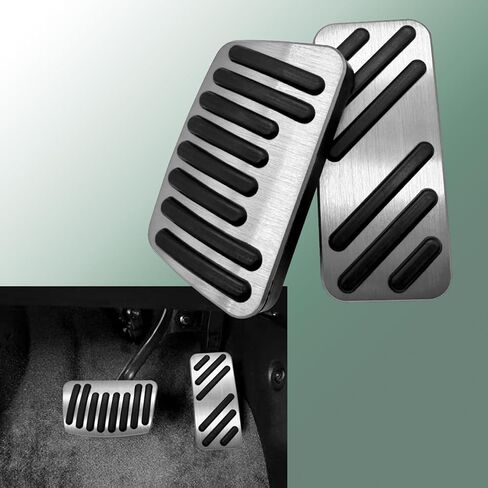 Brake Pedal Gas Accelerator Pedal Cover Compatible with Hyundai Elantra 2017-2024 Kona 2018-2024 Veloster 2019-2022 Accent 2012-2022 (Silvery) in Saudi Arabia