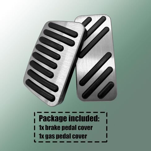 Brake Pedal Gas Accelerator Pedal Cover Compatible with Hyundai Elantra 2017-2024 Kona 2018-2024 Veloster 2019-2022 Accent 2012-2022 (Silvery) in Saudi Arabia