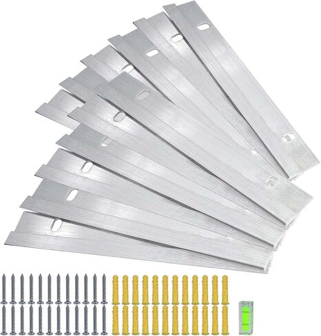 6 Pairs (12 pcs) Cleat Picture Hanger 6 inch French Cleat Hanger Heavy Duty Aluminum Z Bar Clips Wall Mount Photo, Frame, Mirror, Artwork in Saudi Arabia