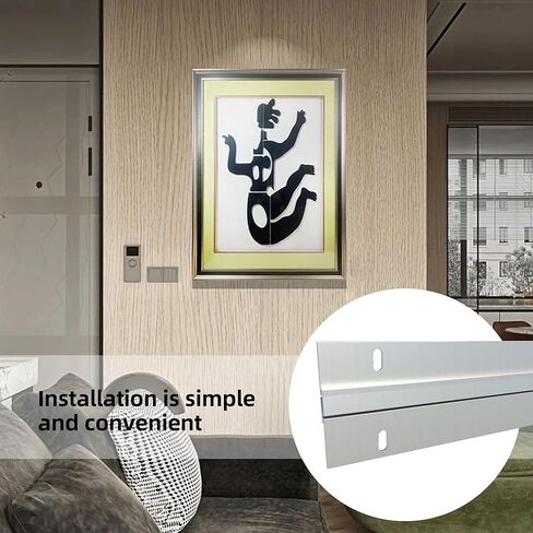 6 Pairs (12 pcs) Cleat Picture Hanger 6 inch French Cleat Hanger Heavy Duty Aluminum Z Bar Clips Wall Mount Photo, Frame, Mirror, Artwork in Saudi Arabia