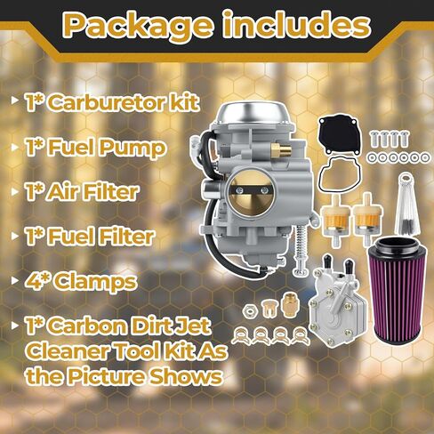 3131571 Carburetor with Fuel Pump & Air Filter Kit for Polaris Sportsman 400 500 600 700, Magnum 325 330 425, Ranger 400 500, Replaces # 3131441, 3131209, 2520227 in Saudi Arabia