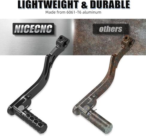 NICECNC Folding ATV Gear Shift Lever Compatible with Yamaha Raptor 700R 2013 2014 2015 2016 2017 2018 2019 2020-2026, Billet Aluminum CNC Machined, Package Included 1x Shift Level Pedal Black in Kuwait