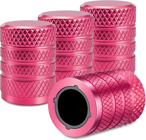 4PCS Tire Valve Stem Caps, Car Tire Caps, Anodized Aluminum Wheel Stem Covers, Car Exterior Accessories Corrosion Resistant Wheel Air Valve Covers for SUV Truck Motorcycle Bike (Green) in Kuwait