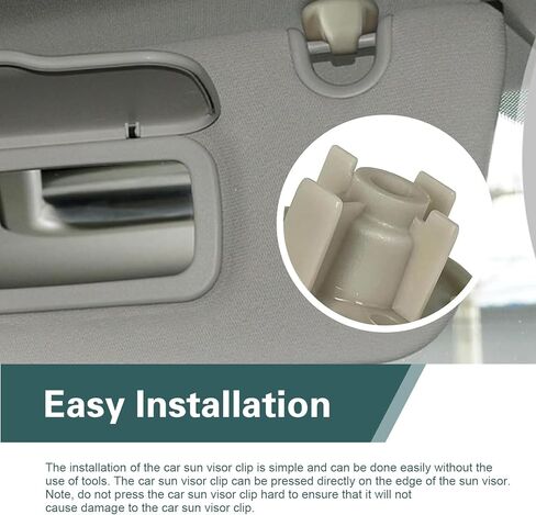 2PCS Car Sun Visor Clips, Upgraded Car Sun Visor Clips Replacement Retainer, Auto Interior Sunscreen Holder Hook, Replaces OEM#1AR26BD1AA/1AR26DW1AA, Compatible With Dodge Nitro Liberty in Saudi Arabia