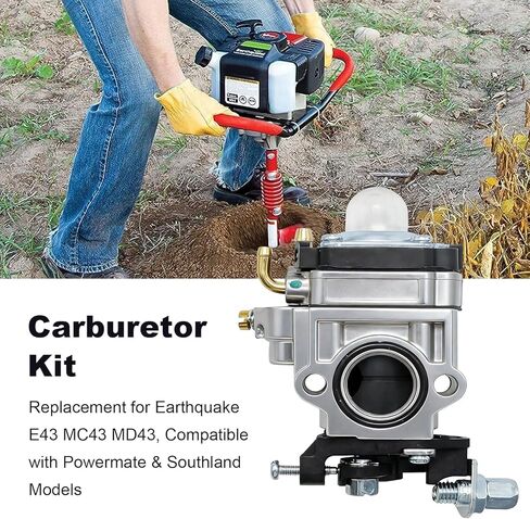 مجموعة مكربن ​​SYOWADA 300486 A200774 بديلة للزلزال E43 MC43 MD43 متوافقة مع نماذج Powermate وSouthland تحل محل A201112 in Kuwait