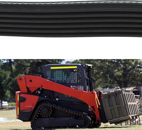 حزام محرك مروحة المولد ذو 6 أضلاع 1J75597012 355K6 متوافق مع Kubota SVL65-2 SVL75 SVL75-2 بطول 35.5 بوصة in Kuwait