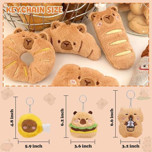WYZOID 24 PCs Kids Keychains, Cute Plush Keychains, Funny Plush Backpack Charms, Perfect for Birthday Gifts, Back-to-School Goodie Bags, Classroom Prizes, Party Favors in Saudi Arabia