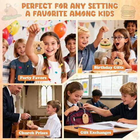 WYZOID 24 PCs Kids Keychains, Cute Plush Keychains, Funny Plush Backpack Charms, Perfect for Birthday Gifts, Back-to-School Goodie Bags, Classroom Prizes, Party Favors in Saudi Arabia