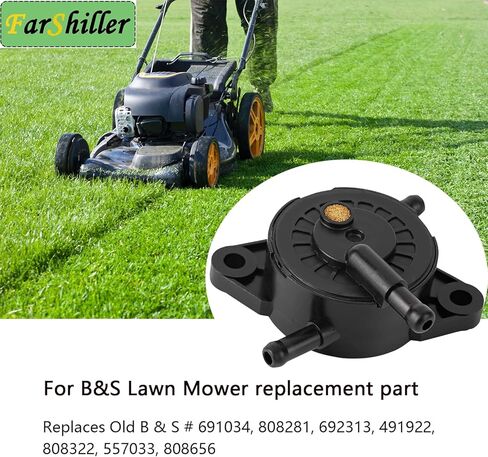 597338 Fuel Pump for B & S Kohler Kawasaki CH17 CH25 CV17 CV25 Replaces 24 393 49040-7001 16-S Lawn Mower Tractor Golf Cart Engine Replacement Accessories in Saudi Arabia