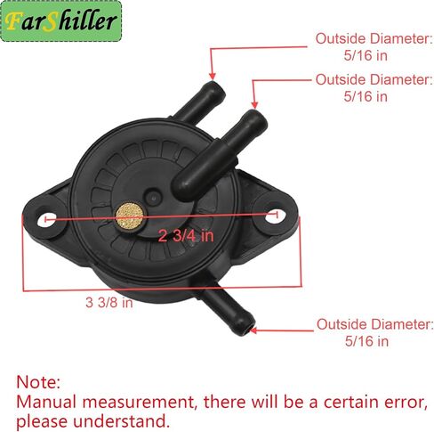 597338 Fuel Pump for B & S Kohler Kawasaki CH17 CH25 CV17 CV25 Replaces 24 393 49040-7001 16-S Lawn Mower Tractor Golf Cart Engine Replacement Accessories in Saudi Arabia