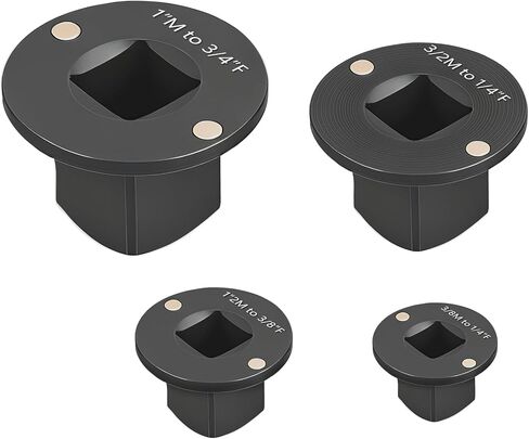 GEARLAST 4Pcs Low Profile Impact Socket Adapter Set, Low Profile Socket Adapter Drive Ratchet Adapter Set for Tight Spaces, 2025, 3/4" to 1", 1/2" to 3/4", 1/2" to 3/8", 1/4" to 3/8" in Saudi Arabia