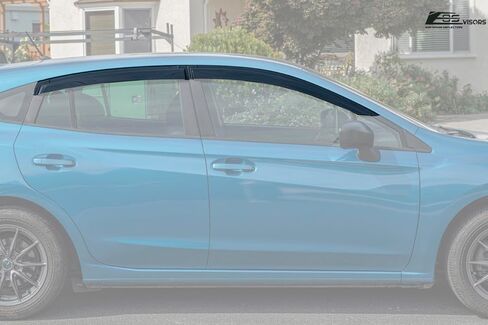 Replacement for 2017-Present Subaru Impreza Hatchback | 2018-2023 Subaru Crosstrek Models EOS Visors Tape-On Style Side Vents Window Visor Rain Guard Deflectors DWV-V191 in Kuwait