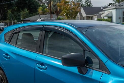 Replacement for 2017-Present Subaru Impreza Hatchback | 2018-2023 Subaru Crosstrek Models EOS Visors Tape-On Style Side Vents Window Visor Rain Guard Deflectors DWV-V191 in Kuwait