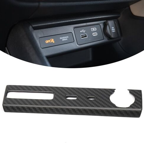 Jogon غطاء شاحن منفذ USB من ألياف الكربون لـ Acura Integra Type S DE5 A-Spec 2023 2024 2025 ملصق لوحة واجهة USB، ديكور منفذ شحن وحدة التحكم المركزية in Saudi Arabia