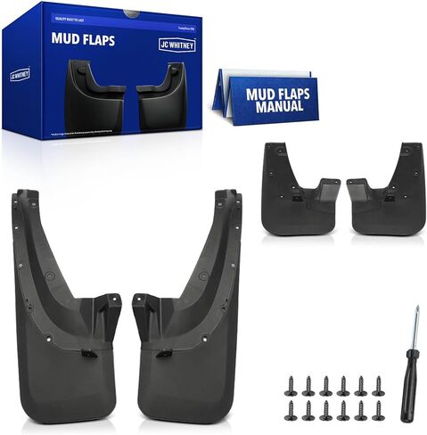 JC Whitney JFBAJCWSG00498 مجموعة من 4 واقيات طينية أمامية وخلفية - متوافقة مع Toyota 4Runner 2005-2009 in Kuwait