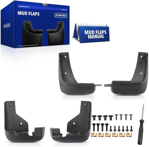 مجموعة JC Whitney JFBAJCWSG00211 مكونة من 4 واقيات طينية أمامية وخلفية - متوافقة مع Mazda CX-5 2021-2023 in Kuwait