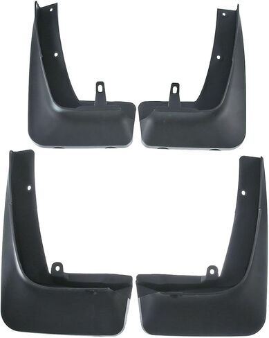 4X Splash Guards Flaps Front&Rear F15 w/o Running Board +Tpo for BMW for X5 2014-2015 Black I6 3.0L,V8 4.4L-Engine Size 4Sgmfffbxf2Wrb in Saudi Arabia