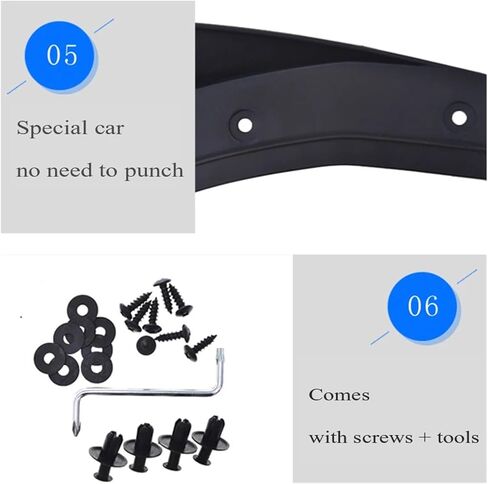 Compatible with Nissan Navara D23 NP300 2016-2023 Mudguard Fender Mud Flap Guard Splash Mudguards Car Accessories Auto Styline Front 4pcs in Saudi Arabia
