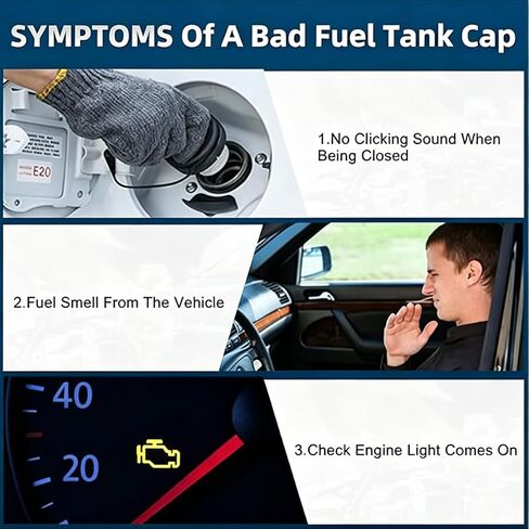 Car Gas Cap for Chevy Cobalt 2005-2007 Fuel Tank Cap Replacement Assembly OE Style Automotive Threaded Inside Oil Filler Lid Cover Seals Tight Fixed Check Engine Light in Kuwait